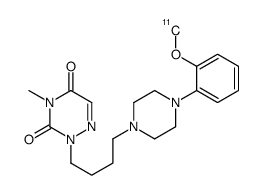 2-[4-[4-(2-methoxyphenyl)piperazin-1-yl]butyl]-4-methyl-1,2,4-triazine-3,5-dione Structure