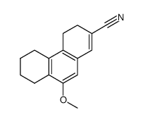 2-cyano-9-methoxy-3,4,5,6,7,8-hexahydrophenanthrene结构式