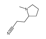 3-(1-methylpyrrolidin-2-yl)propanenitrile结构式