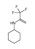 N-(3,3,3-trifluoroprop-1-en-2-yl)cyclohexanamine Structure