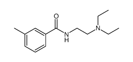 N-[2-(Diethylamino)ethyl]-3-Methylbenzamide结构式