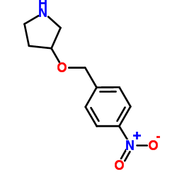 3-[(4-Nitrobenzyl)oxy]pyrrolidine结构式