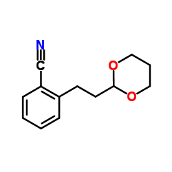 2-[2-(1,3-Dioxan-2-yl)ethyl]benzonitrile Structure