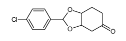 2-(4-chlorophenyl)-4,6,7,7a-tetrahydro-3aH-1,3-benzodioxol-5-one Structure