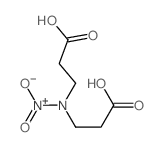 b-Alanine,N-(2-carboxyethyl)-N-nitro-结构式