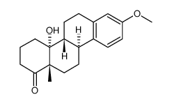 14-Hydroxy-3-methoxy-D-homoestra-1,3,5(10)-trien-17a-one结构式