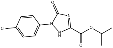 isopropyl 1-(4-chlorophenyl)-5-oxo-2,5-dihydro-1h-1,2,4-triazole-3-carboxylate结构式