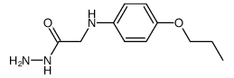 N-(4-propoxy-phenyl)-glycine hydrazide结构式