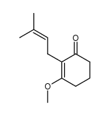 2-(3-methyl-2-butenyl)-3-methoxy-2-cyclohexen-1-one Structure