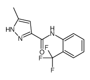 5-methyl-N-[2-(trifluoromethyl)phenyl]-1H-pyrazole-3-carboxamide Structure