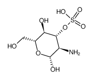 d-glucosamine-3-sulfate Structure