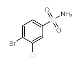 4-Bromo-3-chlorobenzenesulfonamide Structure