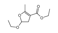 3-Furancarboxylicacid,5-ethoxy-4,5-dihydro-2-methyl-,ethylester(9CI) Structure