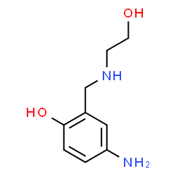 HYDROXYETHYLAMINOMETHYL-PARA-AMINOPHENOL Structure