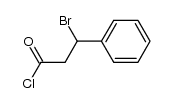 3-bromo-3-phenylpropanoyl chloride结构式