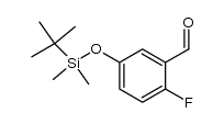 Benzaldehyde, 5-[[(1,1-dimethylethyl)dimethylsilyl]oxy]-2-fluoro-结构式