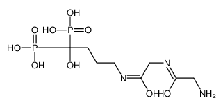 [4-[[2-[(2-aminoacetyl)amino]acetyl]amino]-1-hydroxy-1-phosphonobutyl]phosphonic acid结构式