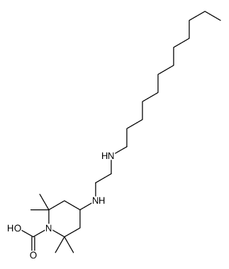 4-[2-(dodecylamino)ethylamino]-2,2,6,6-tetramethylpiperidine-1-carboxylic acid Structure