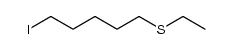 ethyl(5-iodopentyl)sulfane Structure