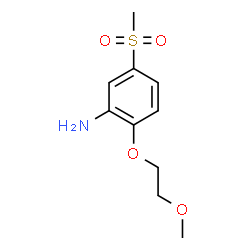 5-Methanesulfonyl-2-(2-methoxyethoxy)aniline structure