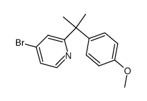 4-bromo-2-[1-(4-methoxy-phenyl)-1-methyl-ethyl]-pyridine Structure