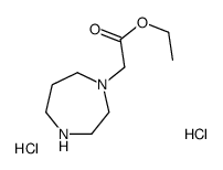 Ethyl 1,4-diazepan-1-ylacetate dihydrochloride structure