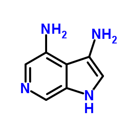 1H-Pyrrolo[2,3-c]pyridine-3,4-diamine结构式