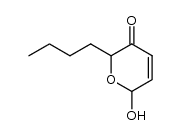 2-butyl-2,6-dihydro-6-hydroxypyran-3-one Structure