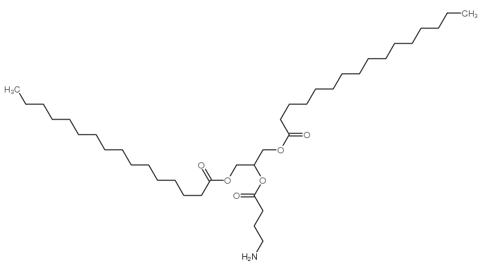 1,3-dipalmitoyl-2-(4-aminobutyryl)glycerol structure