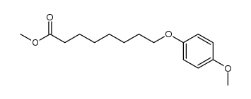 methyl 8-(4-methoxyphenoxy)octanoate结构式