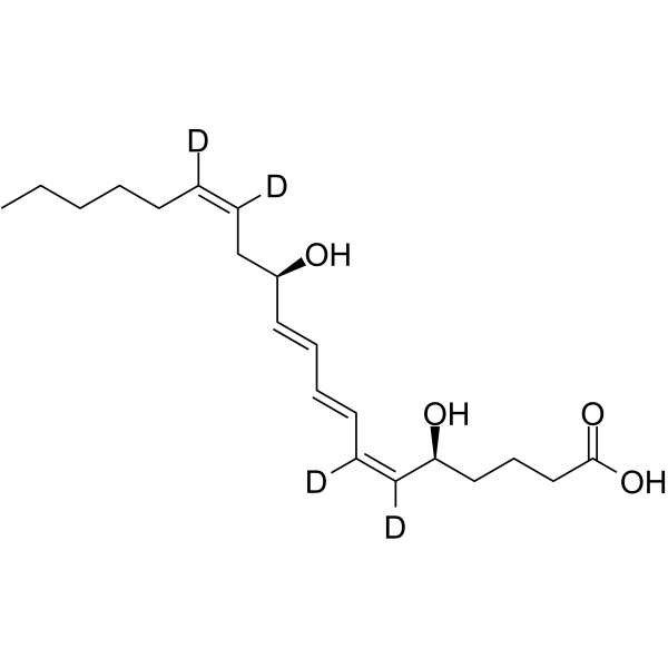 Leukotriene B4-d4 Structure