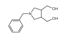 (1-benzylpyrrolidine-3,4-diyl)dimethanol结构式