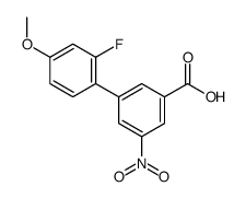 3-(2-fluoro-4-methoxyphenyl)-5-nitrobenzoic acid结构式