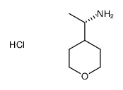 (S)-1-(tetrahydro-2H-pyran-4-yl)ethanamine hydrochloride structure