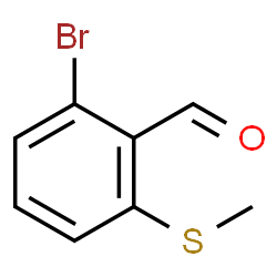 2-Bromo-6-(methylsulfanyl)benzaldehyde structure