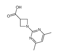 1-(4,6-Dimethyl-pyrimidin-2-yl)-azetidine-3-carboxylic acid结构式