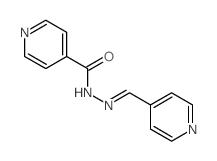 N'-(吡啶-4-基亚甲基)异烟酰肼结构式