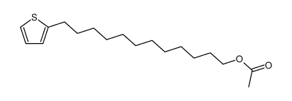 1-acetoxy-12-thienyldodecane Structure