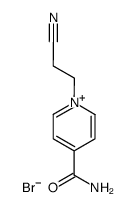 4-carbamoyl-1-(2-cyanoethyl)pyridin-1-ium bromide Structure