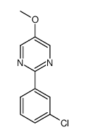 2-(3-chlorophenyl)-5-methoxypyrimidine Structure