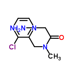 N-[(3-Chloro-2-pyrazinyl)methyl]-N-methylglycinamide Structure