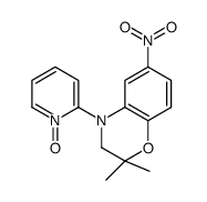 2,2-dimethyl-6-nitro-4-(1-oxidopyridin-1-ium-2-yl)-3H-1,4-benzoxazine结构式