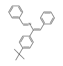 (1E,3Z)-1,4-diphenyl-3-(4-tert-butylphenyl)-2-aza-1,3-butadiene Structure