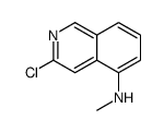 3-Chloro-N-methyl-5-isoquinolinamine结构式