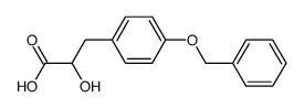 S(-)-2-hydroxy-3-(4-benzyloxyphenyl)propionic acid Structure