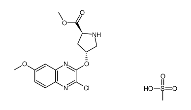 (2S,4R)-4-(3-chloro-7-methoxyquinoxalin-2-yloxy)-2-(methoxycarbonyl)pyrrolidiniurn methanesulfonate picture