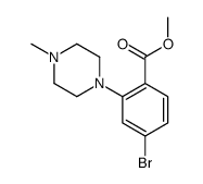 Methyl 4-bromo-2-(4-methyl-1-piperazinyl)benzoate structure