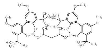 (+)-6,6'-{[(1R,3R)-1,3-Dimethyl-1,3-propanediyl]bis(oxy)}bis[4,8-bis(t-butyl)-2,10-dimethoxy-bibenzo[d,f][1,3,2]dioxaphosphepin] structure