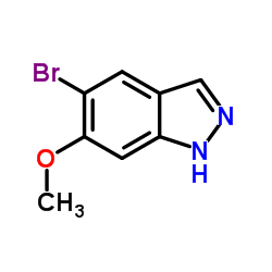 5-溴-6-甲氧基-1H-吲唑结构式