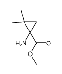 METHYL 1-AMINO-2,2-DIMETHYLCYCLOPROPANECARBOXYLATE structure